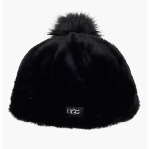 Kids' Faux Fur Pompom Beanie